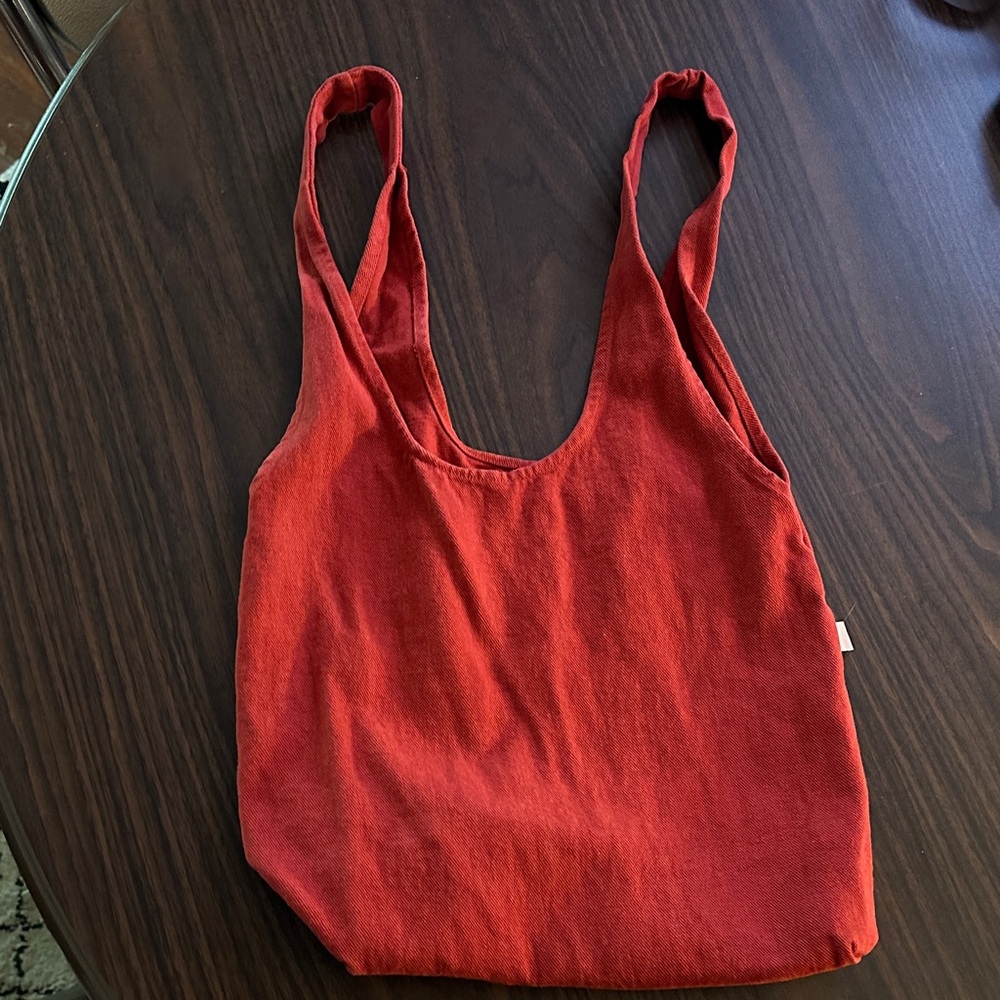 LA Apparel BD13 Bull Denim Shopping Bag in Red